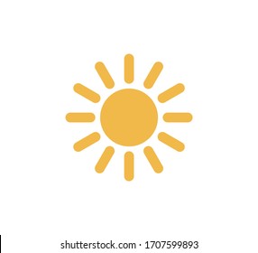 sun icon , flat vector eps10 