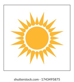sun icon , flat vector eps10
