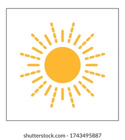 sun icon , flat vector eps10

