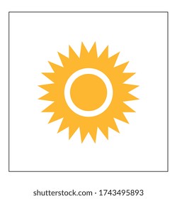 sun icon , flat vector eps10

