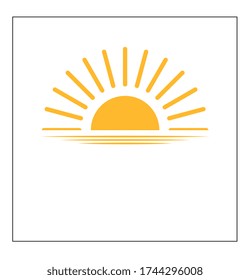 sun icon , flat vector eps10
