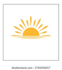 sun icon , flat vector eps10
