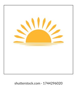 sun icon , flat vector eps10
