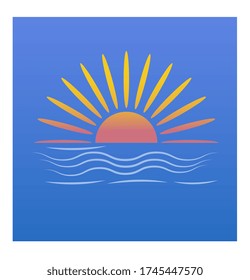 sun icon , flat vector eps10
