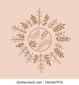 Sun. Icon. Floral print. Sunshine. Vector illustration.