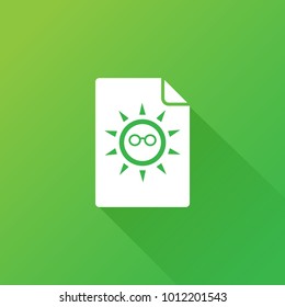 sun icon with glasses