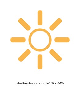 Sun Icon for Graphic Design Projects
