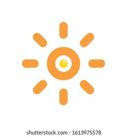 Sun Icon for Graphic Design Projects
