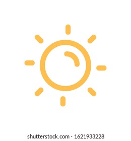 Sun Icon for Graphic Design Projects