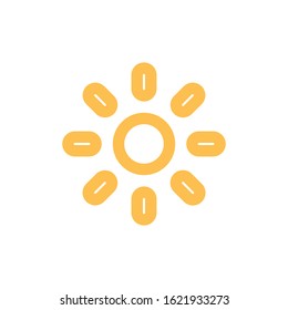 Sun Icon for Graphic Design Projects