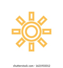 Sun Icon for Graphic Design Projects