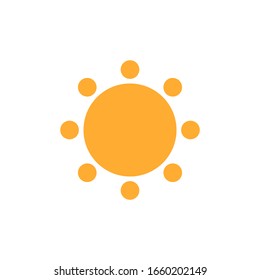 Sun Icon for Graphic Design Projects