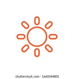 Sun Icon for Graphic Design Projects