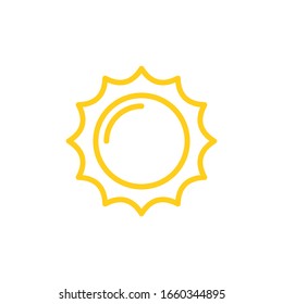 Sun Icon for Graphic Design Projects