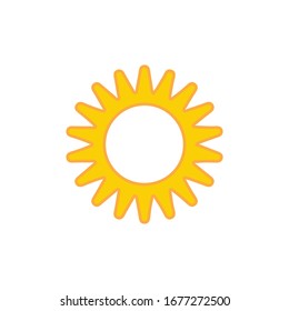 Sun Icon for Graphic Design Projects