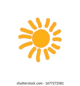 Sun Icon for Graphic Design Projects