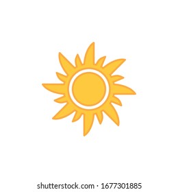 Sun Icon for Graphic Design Projects
