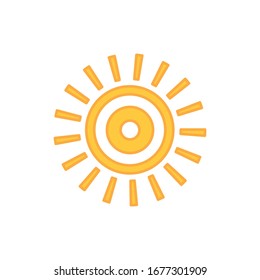 Sun Icon for Graphic Design Projects