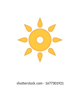 Sun Icon for Graphic Design Projects