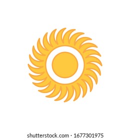 Sun Icon for Graphic Design Projects