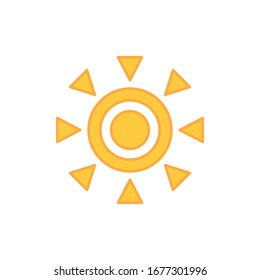 Sun Icon for Graphic Design Projects