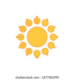 Sun Icon for Graphic Design Projects