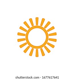 Sun Icon for Graphic Design Projects