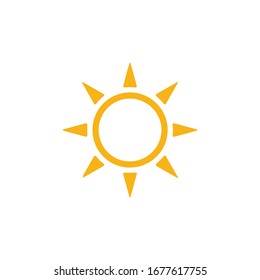 Sun Icon for Graphic Design Projects