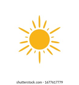 Sun Icon for Graphic Design Projects