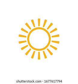 Sun Icon for Graphic Design Projects