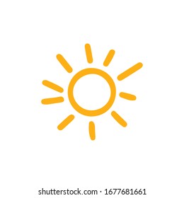 Sun Icon for Graphic Design Projects