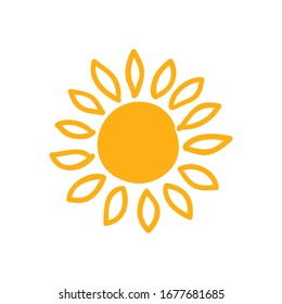 Icono de Sun para proyectos de diseño gráfico