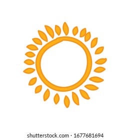 Sun Icon for Graphic Design Projects