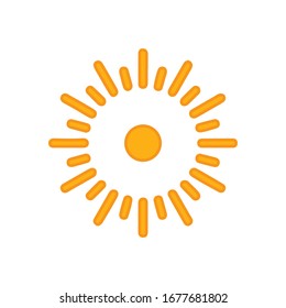Sun Icon for Graphic Design Projects