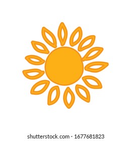 Sun Icon for Graphic Design Projects