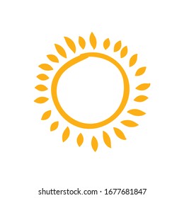 Sun Icon for Graphic Design Projects