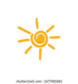Sun Icon for Graphic Design Projects