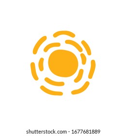 Sun Icon for Graphic Design Projects