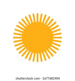 Icono de Sun para proyectos de diseño gráfico