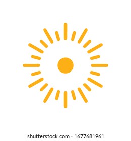 Sun Icon for Graphic Design Projects