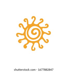 Sun Icon for Graphic Design Projects