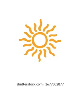 Sun Icon for Graphic Design Projects