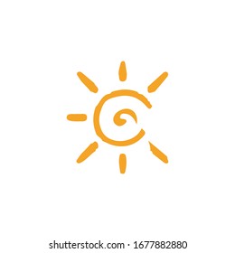 Icono de Sun para proyectos de diseño gráfico