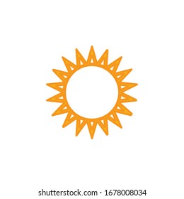 Sun Icon for Graphic Design Projects