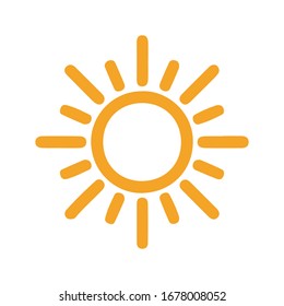 Sun Icon for Graphic Design Projects
