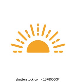 Sun Icon for Graphic Design Projects