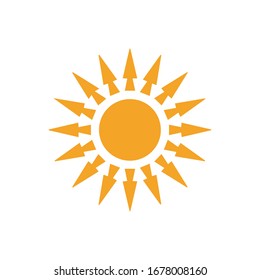 Sun Icon for Graphic Design Projects