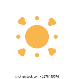 Sun Icon for Graphic Design Projects