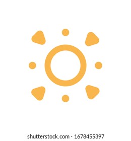 Sun Icon for Graphic Design Projects