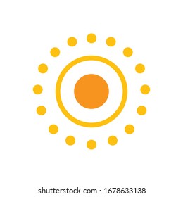 Sun Icon für Grafikdesign-Projekte